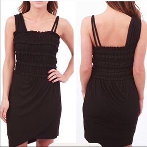 Anthro Leifnotes Black Divergent Strappy Dress M